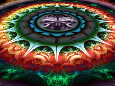 Digital Arts titled "B BLUE 20 A" by Paul Pinzarrone, Original Artwork, 2D Digital Work