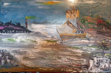 Peinture intitulée "abstract 33" par Pascal Jung, Œuvre d'art originale, Huile
