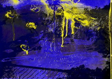 Digital Arts titled "the sky is crying" by Michel Tabanou, Original Artwork, Digital Painting