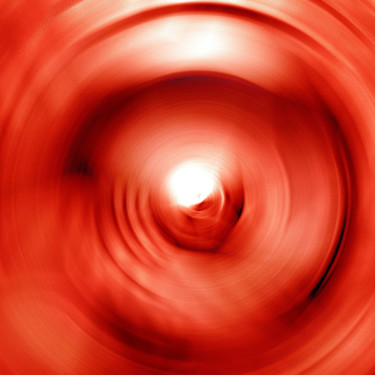 Digital Arts titled "CIRCLE/SQUARE - RED" by Vicent Creatik, Original Artwork, Digital Painting