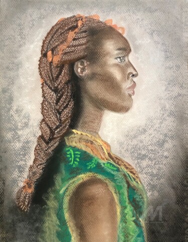 图画 标题为“Africaine” 由Kate_art, 原创艺术品, 粉笔