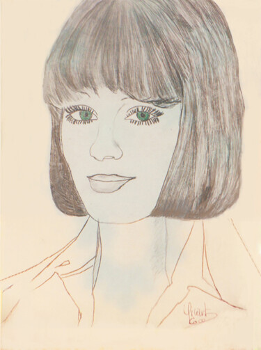 Drawing titled "Fraicheur et Candeu…" by Coco Sicart, Original Artwork, Pencil