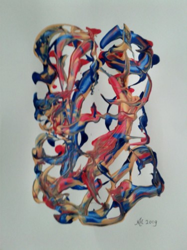 Schilderij getiteld "20190601-205452.jpg" door Marianne Huizinga, Origineel Kunstwerk