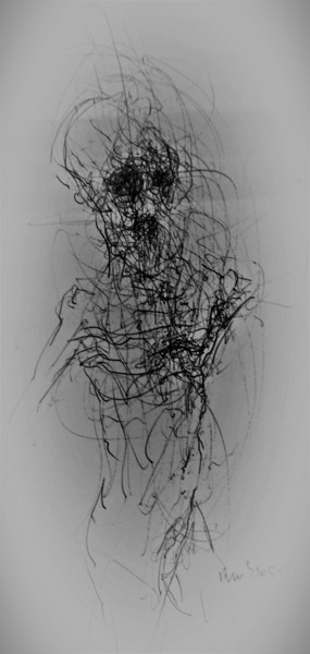 图画 标题为“Und dann auch du.” 由Stephan Rodriguez Warnemünde, 原创艺术品, 圆珠笔
