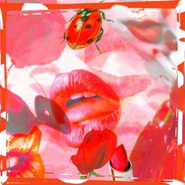 Arts numériques intitulée "RED PASSION" par Happy House, Œuvre d'art originale