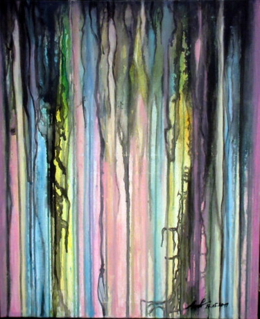 Peinture intitulée "Reflexions" par Marianne Charlotte Mylonas-Svikovsky (Marlo), Œuvre d'art originale, Acrylique