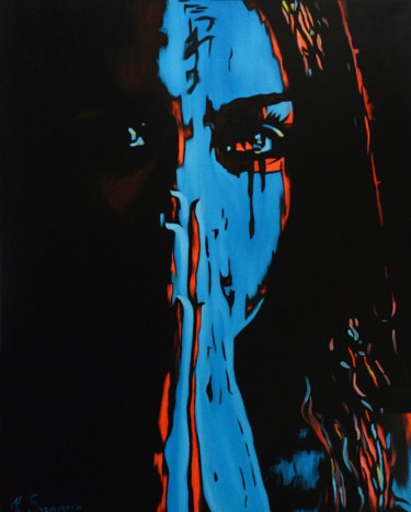 Forgiveness - popart painting Painting titled "Forgiveness - popar…" by Kseniya Sergyeyeva, Original Artwork, Oil