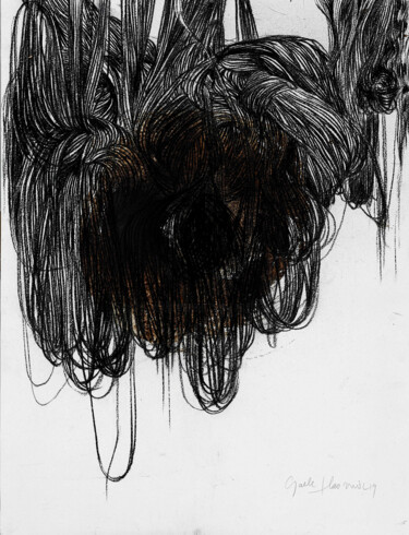 Dessin intitulée "Etoupe 7" par Gaele Flao, Œuvre d'art originale, Fusain