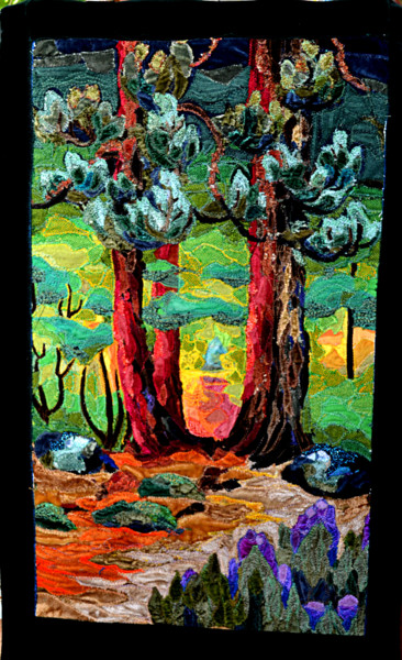 Textile Art titled "Tallport" by Eva Carty, Original Artwork, Patchwork