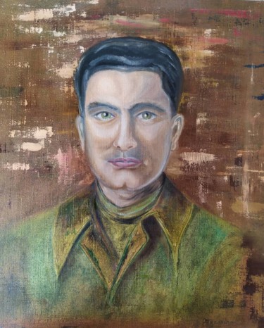 Georges M. Peinture intitulée "Georges M." par Geneviève Madrigal, Œuvre d'art originale, Huile