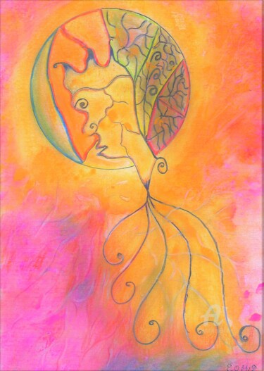 Drawing titled "esthète" by Steeve Tabar, Original Artwork, Pastel