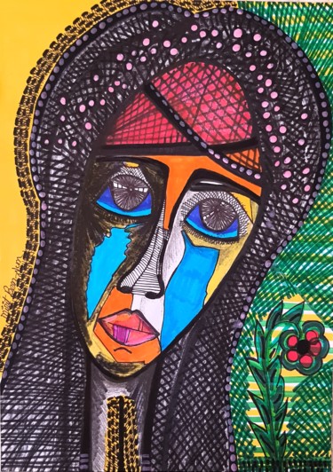 Drawing titled "Women by Israeli ar…" by Mirit Ben-Nun, Original Artwork, Ink