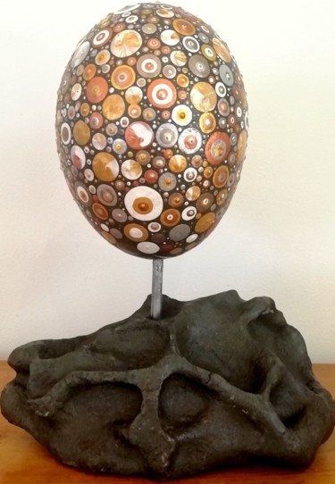 Sculpture intitulée "NEW BIG BANG/ expos…" par Flod, Œuvre d'art originale, Acrylique