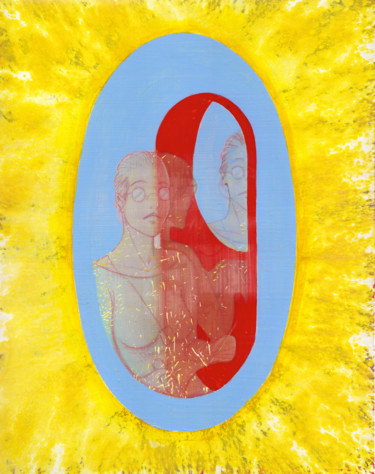 绘画 标题为“Nirvana Hot & Cold 2” 由Oberlin The Artist, 原创艺术品, 丙烯