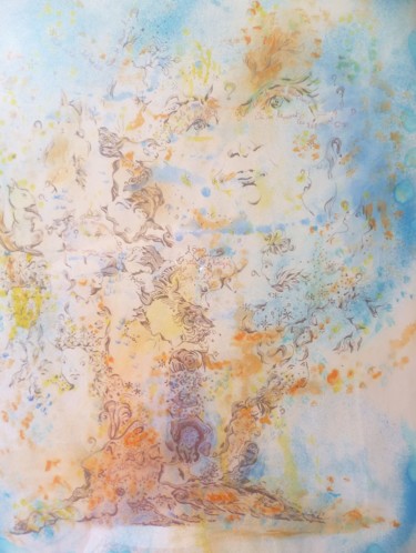 Peinture intitulée "lutinade-2018-techn…" par Nadama, Œuvre d'art originale
