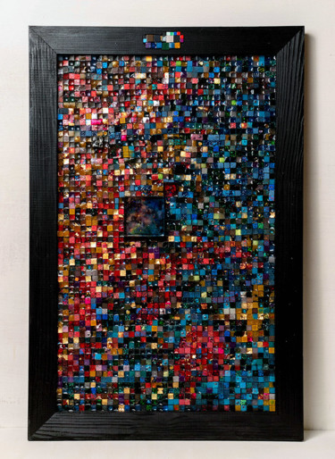 Untitled abstract mosaic relief 雕塑 标题为“Untitled abstract m…” 由Ulugbek Doschanov, 原创艺术品, 塑料