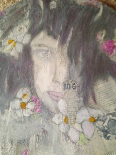 Peinture intitulée "Elle avance" par Mai, Œuvre d'art originale