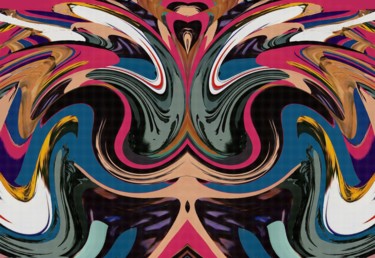 Digital Arts titled "The street of the s…" by Peter Jalesh, Original Artwork, Digital Painting