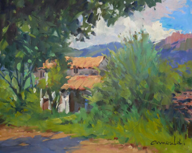 Painting titled "Démo à Alstom 3  (h…" by Christian Arnould, Original Artwork, Oil