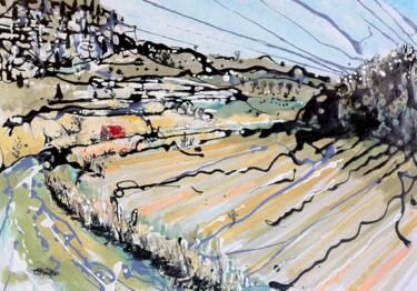 Malerei mit dem Titel "Hotfoot to Rians (à…" von Christopher Walker, Original-Kunstwerk, Andere