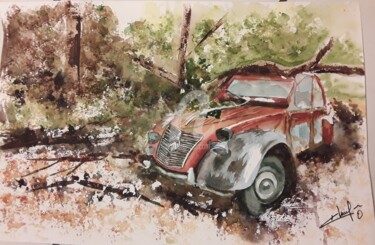Peinture intitulée "2019-vieille-dodoch…" par Aquarelles D'Ô, Œuvre d'art originale, Aquarelle