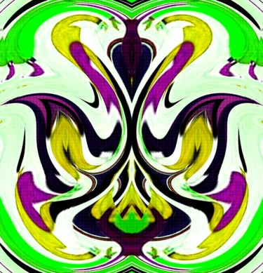 Digital Arts titled "Folk Romainan Flag" by Peter Jalesh, Original Artwork, Digital Painting