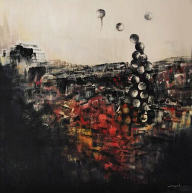 Painting titled "Roots VI" by Danijela Jovic, Original Artwork, Acrylic