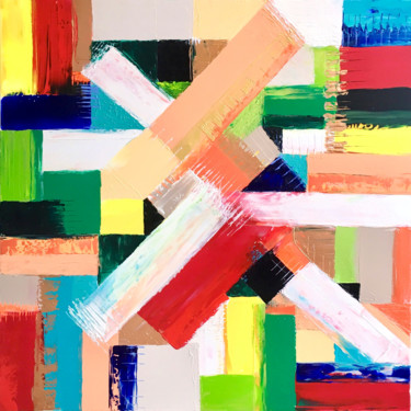 100sur100cm.jpg Painting titled "100sur100cm.jpg" by Hélène Dekoninck, Original Artwork, Acrylic