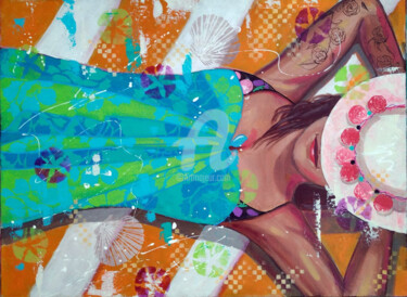 Peinture intitulée "Cool" par Dominique Marc, Œuvre d'art originale, Acrylique