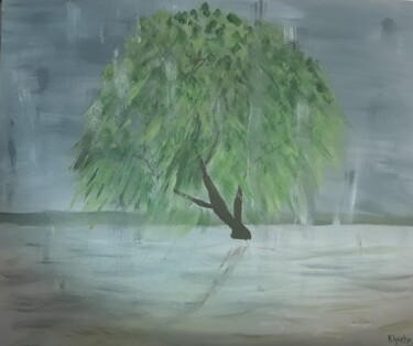 printemps sous et au bord de l'eau Painting titled "printemps sous et a…" by Christine Ranchoux Soleillant, Original Artwork, Oil