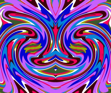Digital Arts titled "On bubbled forest" by Peter Jalesh, Original Artwork, Digital Painting
