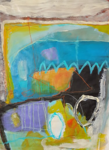 Schilderij getiteld "sans titre" door Laurent Cabras, Origineel Kunstwerk, Acryl