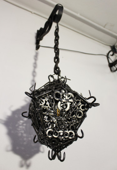 Lanterne de fer Design titled "Lanterne de fer" by Jonathan Pradillon, Original Artwork, Metals
