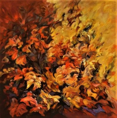 绘画 标题为“Herfstkleuren” 由Gilbert Swiggers, 原创艺术品, 油