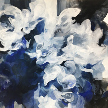 Peinture intitulée "sensory vibration" par Ines Khadraoui, Œuvre d'art originale, Acrylique
