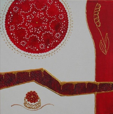 Peinture intitulée "Un brin de muguet" par Anne Garnier, Œuvre d'art originale