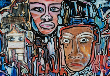 제목이 "Africans"인 미술작품 Tina J. Garcia로, 원작, 아크릴