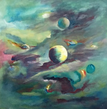 제목이 "Univers 4"인 미술작품 Isabelle Ny로, 원작, 아크릴 artwork_cat.에 장착됨