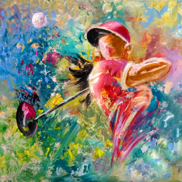 绘画 标题为“Golf Fascination” 由Miki De Goodaboom, 原创艺术品, 丙烯