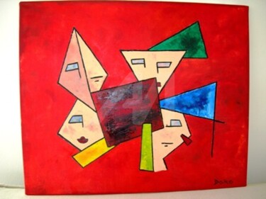 Peinture intitulée "Visages" par Madorssane, Œuvre d'art originale