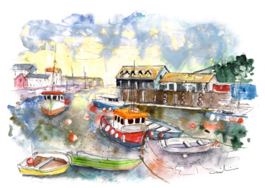 绘画 标题为“Mevagissey 04” 由Miki De Goodaboom, 原创艺术品, 水粉