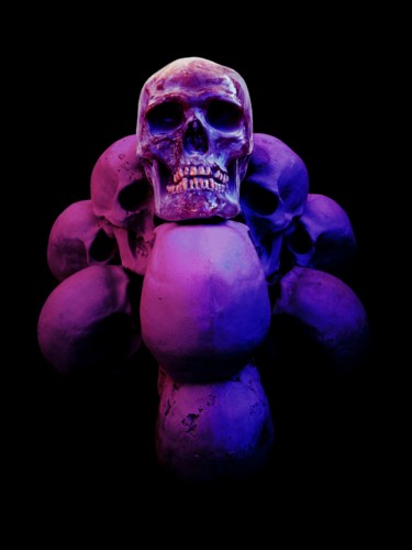 Scultura intitolato "“Purpledemocracy-pi…" da Pio30, Opera d'arte originale, Gesso