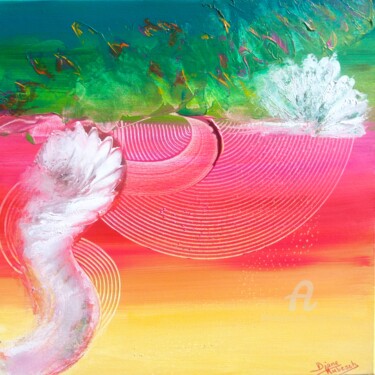 Espace infini - Au delà des polarités Peinture intitulée "Espace infini - Au…" par Diane Hubesch, Œuvre d'art originale, Acrylique