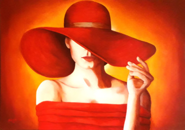 Je suis là, ose huile sur toile by phybra Peinture intitulée "Je suis là, ose hui…" par Phybra, Œuvre d'art originale, Huile