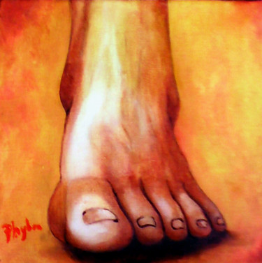 Peinture intitulée "Phidippides 20x20-h…" par Phybra, Œuvre d'art originale, Huile