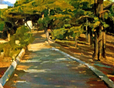 Peinture intitulée "Paisaje de Cadaqués" par Pintor Alejandro Cabeza, Œuvre d'art originale, Huile