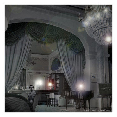 Fotografie mit dem Titel "Le Grand Hôtel (à M…" von Gérard Bertrand, Original-Kunstwerk, Manipulierte Fotografie