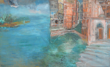 Peinture intitulée "venise" par Anna Langowski, Œuvre d'art originale, Huile
