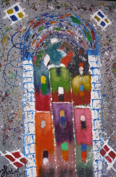 Peinture intitulée "abstract-9.jpg" par Ahmed Fertat, Œuvre d'art originale, Autre