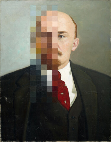 Oleksandr Balbyshev "Incognito" Painting titled "Oleksandr Balbyshev…" by Oleksandr Balbyshev, Original Artwork, Oil Mounted on Wood Stretcher frame